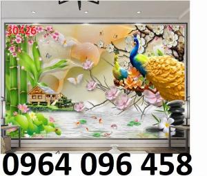 Tranh gạch 3d phòng khách đẹp - 0322XN