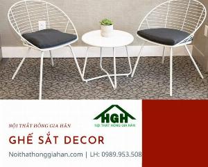Bộ bàn ghế sắt Decor TP.HCM Hồng Gia Hân G0903