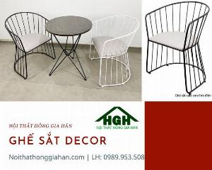 Bộ bàn ghế sắt Decor Tp.HCM Hồng Gia Hân G0905