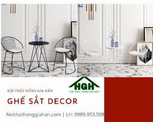 Bộ bàn ghế sắt Decor Tp.HCM Hồng Gia Hân G0911