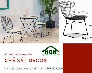 Bộ bàn ghế sắt Decor Tp.HCM Hồng Gia Hân G0912