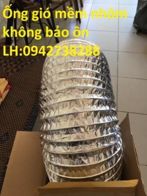 Bán ống gió mềm nhôm không bảo ôn dùng trong hệ thống điều hòa không khí.