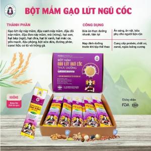 Bột Mầm Gạo Lứt Ngũ Cốc Tiện Lợi Bh.nong, Bột Mầm Gạo Lứt Ăn Sáng