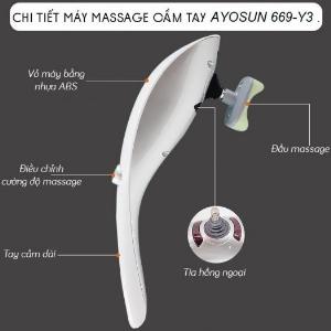 Máy massage cầm tay 11 đầu hồng ngoại Hàn Quốc điều trị đau nhức toàn thân tại nhà