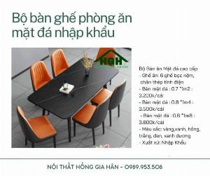 Bộ bàn ăn mặt đá Tp.HCM Hồng Gia Hân B0923