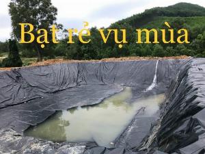 Bạt hdpe 1.5mm lót ruộng kết tinh muối, bạt lót hầm biogas, bạt lót bãi rác