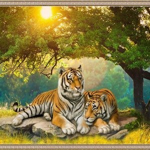 Gạch tranh 3d con hổ - DSX33