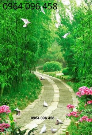 Tranh gạch 3d phong cảnh tre trúc - DSLG54