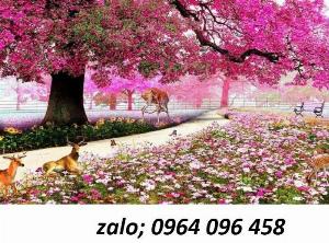 Tranh gạch 3d hoa đào - 833DN