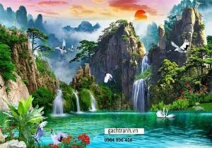 Gạch tranh 3d ốp tường ngoài trời - DSMM05