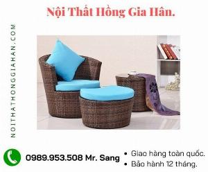 Bàn ghế mây nhựa Tp.HCM Hồng Gia Hân M0933