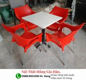 Bàn ghế nhựa đúc nữ hoàng Tp.HCM Hồng Gia Hân G0915