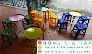 Bàn ghế cafe cóc Tp.HCM Hồng Gia Hân G0916