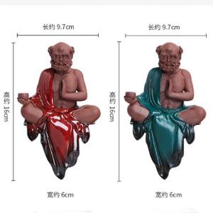 Tượng Đạt Ma bằng gốm tử sao 16cm cao cấp (chọn màu)