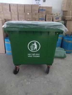 Thùng rác công cộng 1100L,xe thu gom rác 1100L giá rẻ
