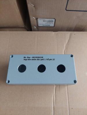Hộp nhôm 3 lỗ phi 22
