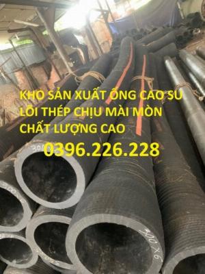 Báo giá ống cao su lõi thép phi 120 dùng hút nước, hút cát chịu áp lực mài mòn cao