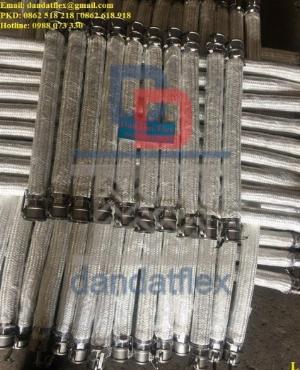 Ống kim loại mềm linh hoạt không gỉ, ống nối mềm bọc inox chịu áp lực cao