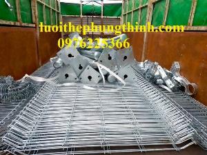 Hàng rào lưới mạ kẽm, hàng rào lưới sơn tĩnh điện bảo vệ công trình bền đẹp, chắc chắn