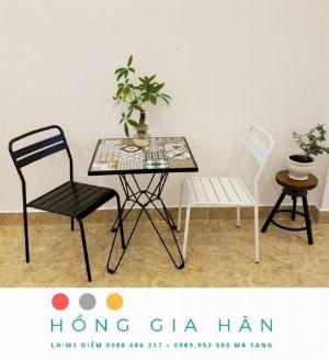 Bàn ghế sắt sơn tĩnh điện cực xịn xò Tp.HCM Hồng Gia Hân G0939