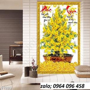 Gạch tranh 3d hoa mai vàng - SHDC44