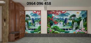 Tranh phong cảnh - tranh gạch 3d phong cảnh - SKDC44