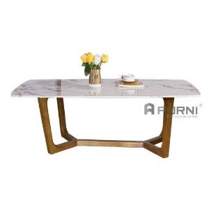 Bàn sofa bàn trà mặt đá chân gỗ tự nhiên nhập khẩu TS0960-12E