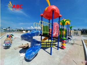 Nhà chòi cầu trượt liên hoàn cho bé vui chơi