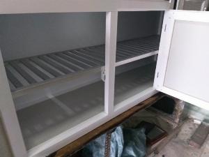 Tủ nhôm kính bếp treo tường khung nhôm hộp to mới 100%