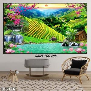 Tranh gạch đồng quê-Gạch tranh quê hương