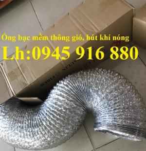 Ống Gió Mềm Phủ Nhôm, Ống Giấy Bạc Chống Cháy D100, D125, D150, D200, D250, D300 Hút Khói, Mùi, Khí Nóng