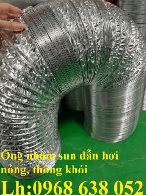 Nơi bán Ống bạc mềm chịu nhiệt chống cháy, Ống gió mềm thông gió, hút mùi, hút khói uy tín