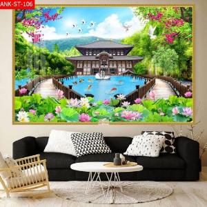 Tranh gạch 3d mẫu phong cảnh - SXB55