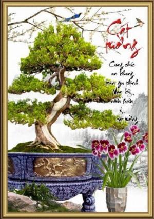 Tranh gạch 3d cây cảnh - SXBB65