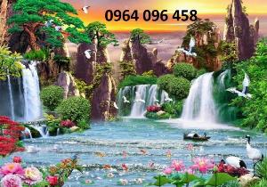 Tranh 3d cảnh đồng quê tranh gạch 3d ốp tường - SXX44