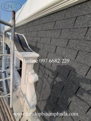 Ngói bitum phủ đá CNX, chất lượng, đẳng cấp, giá cạnh tranh, chuyên mái nhà biệt thự, liền kề, mái mansard