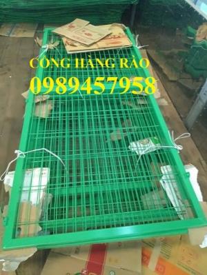 Sản xuất hàng rào sơn tĩnh điện D5 50x200, Lưới hàn sơn tĩnh điện phi 5 ô 50x100, 50x200