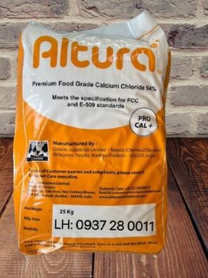 Premium food grade calcium chloride (CaCl2) 94% - Ấn độ