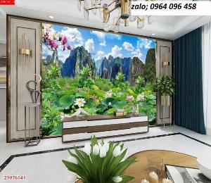 Tranh gạch 3d hoa sen - SXN76