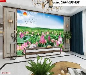Tranh gạch 3d hoa sen - SXN76