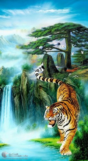 Tranh gạch 3d con hổ - SXMMM06