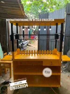 Tủ bán trà sữa gỗ