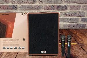 Loa xách tay AT20 Karaoke di động kèm 2 micro UHF chống hú