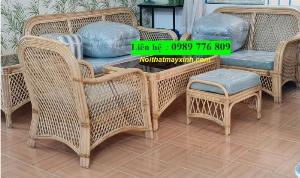 Bàn ghế sofa mây tự nhiên đẹp