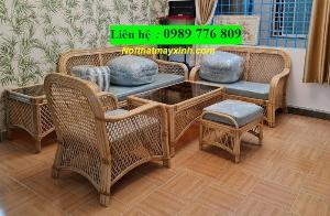 Bàn ghế sofa mây tự nhiên đẹp