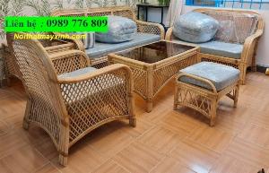 Bàn ghế sofa mây tự nhiên đẹp