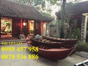 Thuyền gỗ chụp ảnh Studio, Thuyền tạo cảnh, Thuyền hái sen