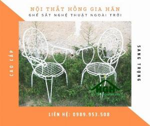 Ghế sắt uốn sơn tĩnh điện Tp.HCM Hồng Gia Hân S1001