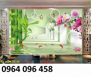 Tranh gạch 3d ốp tường phòng khách đẹp - SXM44