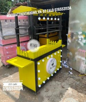 Xe đẩy bán trà sữa